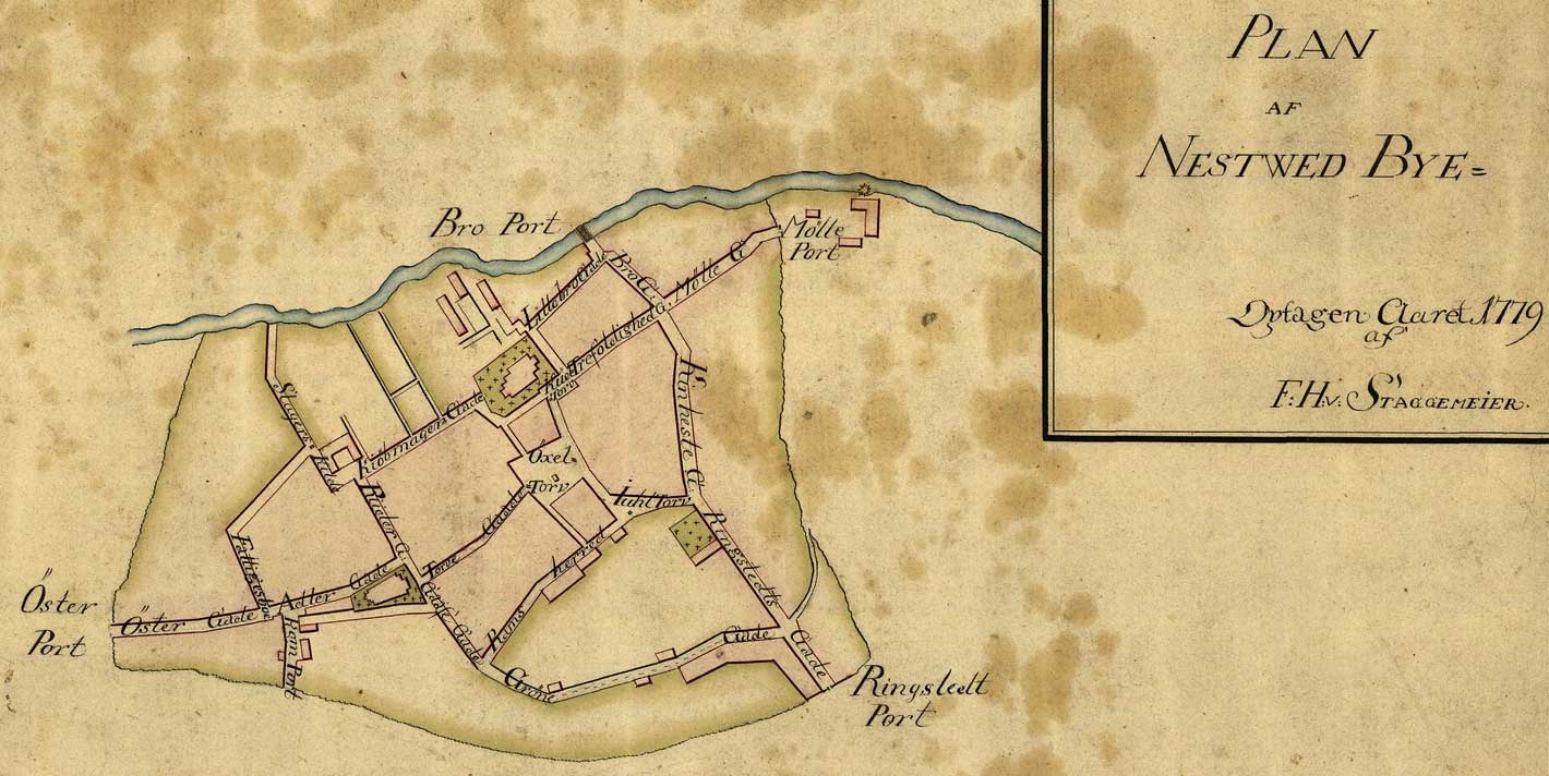 kort over N�stved 1779