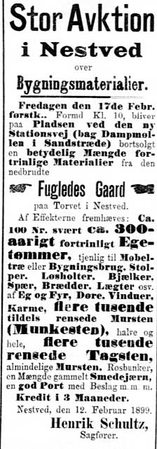 fhv. Hornemanns / Fugledes g�rd