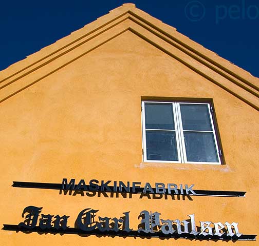 Paulsens G�rdhave, gavl med skilt