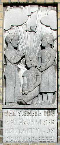 Lille N�stved Skole, relief